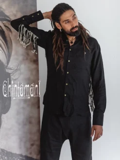 Alma Linen Shirt / Black