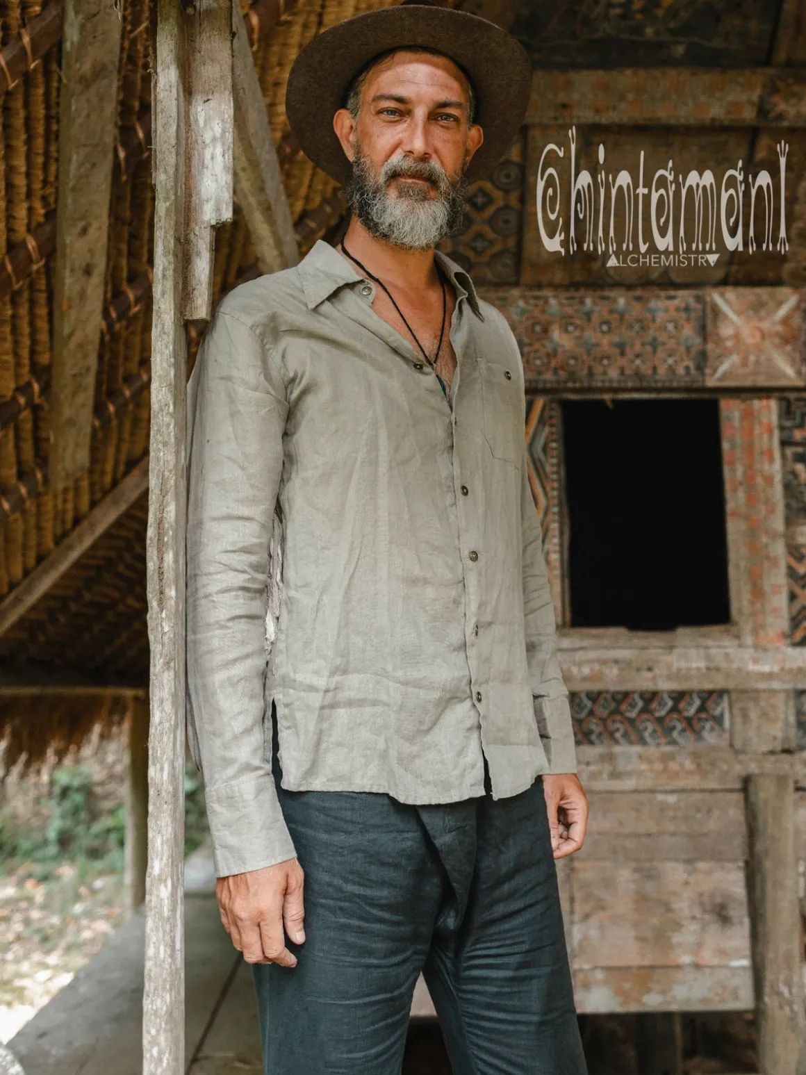 Alma Linen Shirt / Khaki