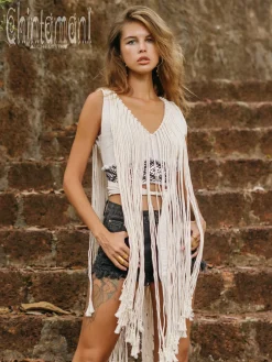 Apache Crop Top / Light Gray