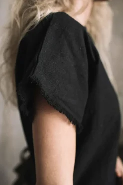 Assymetric Midi Dress / Black