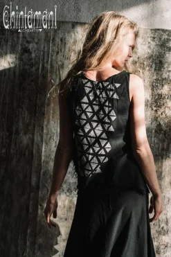 Atua Print Top / Black