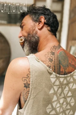 Atua Print Top / Green Sage