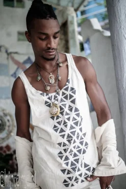 Atua Print Top / Off White