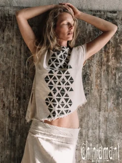 Atua Print T-shirt / Raw Cotton