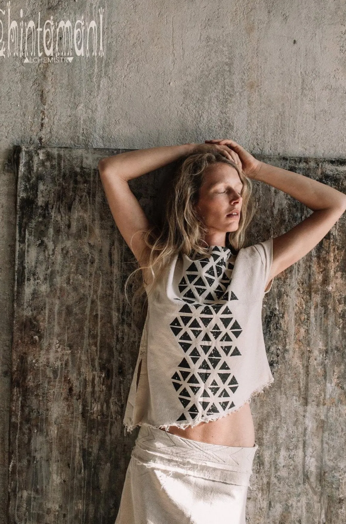 Atua Print T-shirt / Raw Cotton