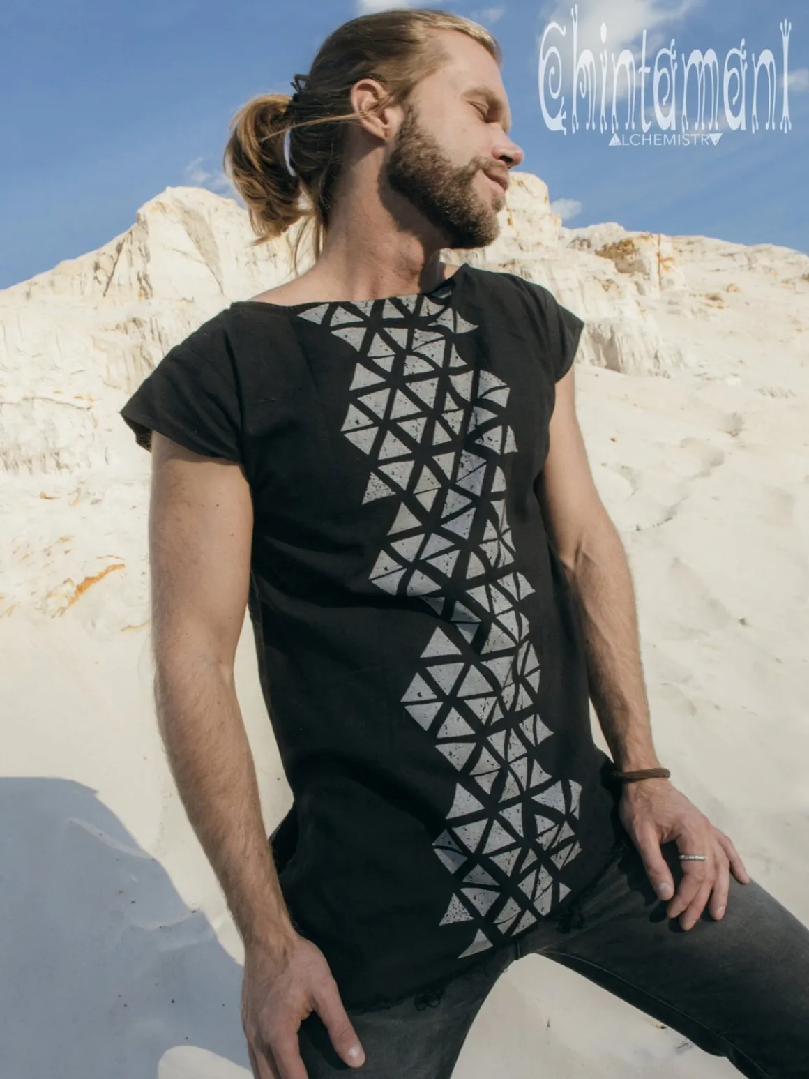 Atua Print T-shirt / Black