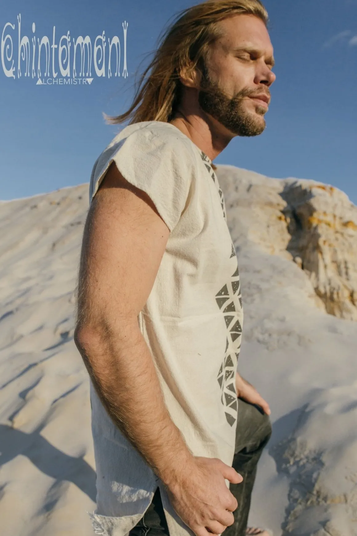 Atua Print T-shirt / Off White