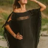 Beach Poncho Dress / Black