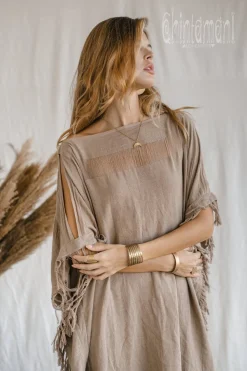 Beach Poncho Dress / Coffee