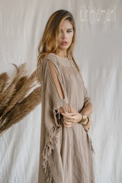 Beach Poncho Dress / Coffee