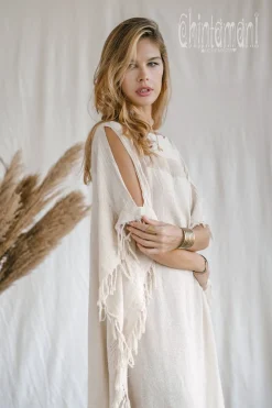 Beach Poncho Dress / Off White