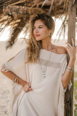 Beach Poncho Dress / Off White