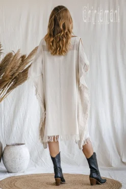 Beach Poncho Dress / Off White