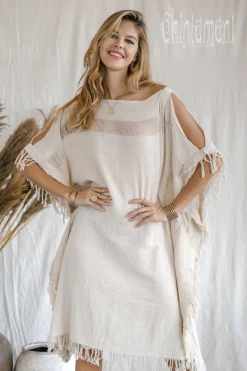 Beach Poncho Dress / Off White