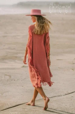 Beach Poncho Dress / Soft Pink