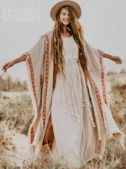 Berber Poncho Coat / Off White