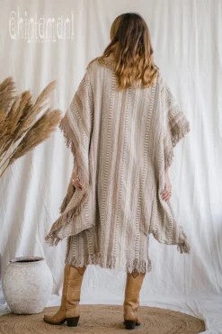 Bohemian Poncho Coat / Coffee