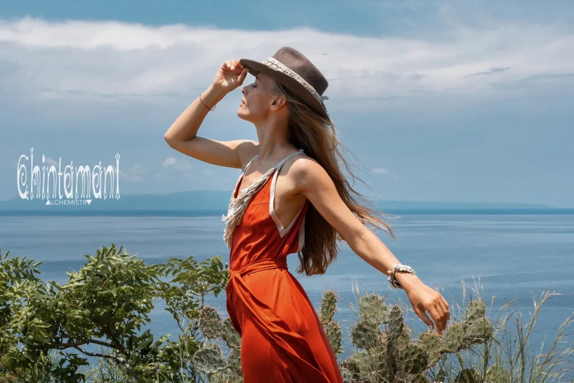 Boho Fringed Dress / Red Ochre