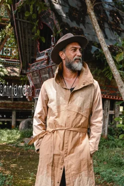 Canvas Men's Coat / Beige