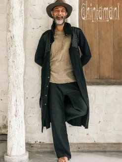 Canvas Men's Coat / Black