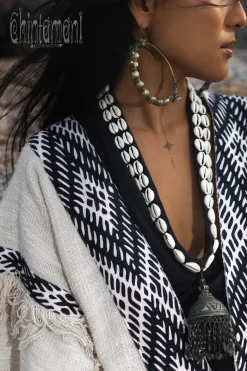 Cotton & Hemp Poncho / Off White