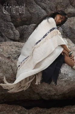 Cotton & Hemp Poncho / Off White