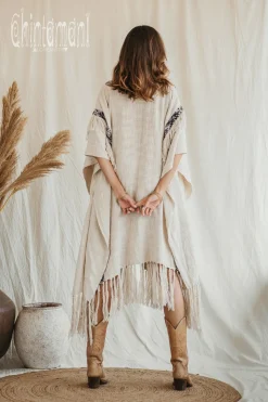 Cotton & Hemp Poncho / Off White