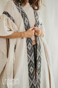 Cotton & Hemp Poncho / Off White