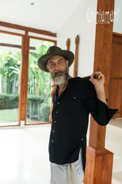 Cotton Men's Shirt / Black