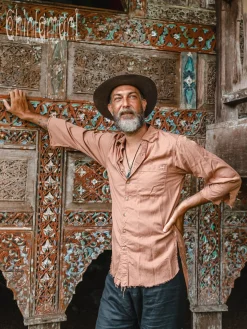 Cotton Men's Shirt / Dusty Pink