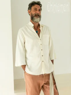 Cotton Men's Shirt / Off White