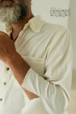 Cotton Men's Shirt / Off White