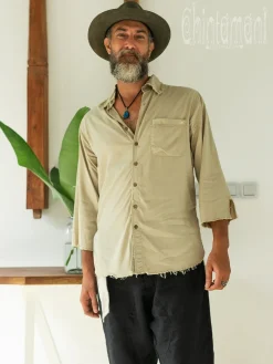 Cotton Men's Shirt / Sage