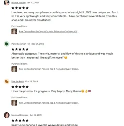 Cotton Poncho Top / Off White