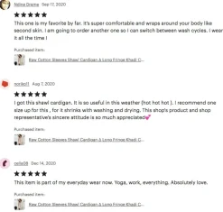 Cotton Sleeves Shawl / Beige