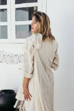 Cotton Wrap Cardigan / Off White