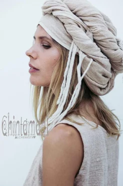 Cotton Wrap Shawl / Beige