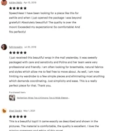 Cotton Wrap Top / Black