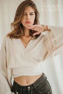 Cotton Wrap Top / Off White