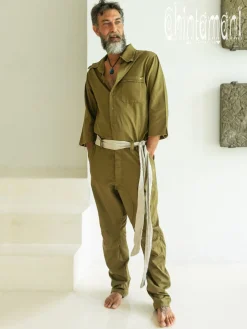 Coverall Jumpsuit / Dark Green