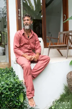 Coverall Jumpsuit / Raspberry Pink