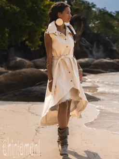 Denim Frock Vest / Off White