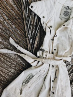 Denim Frock Vest / Off White