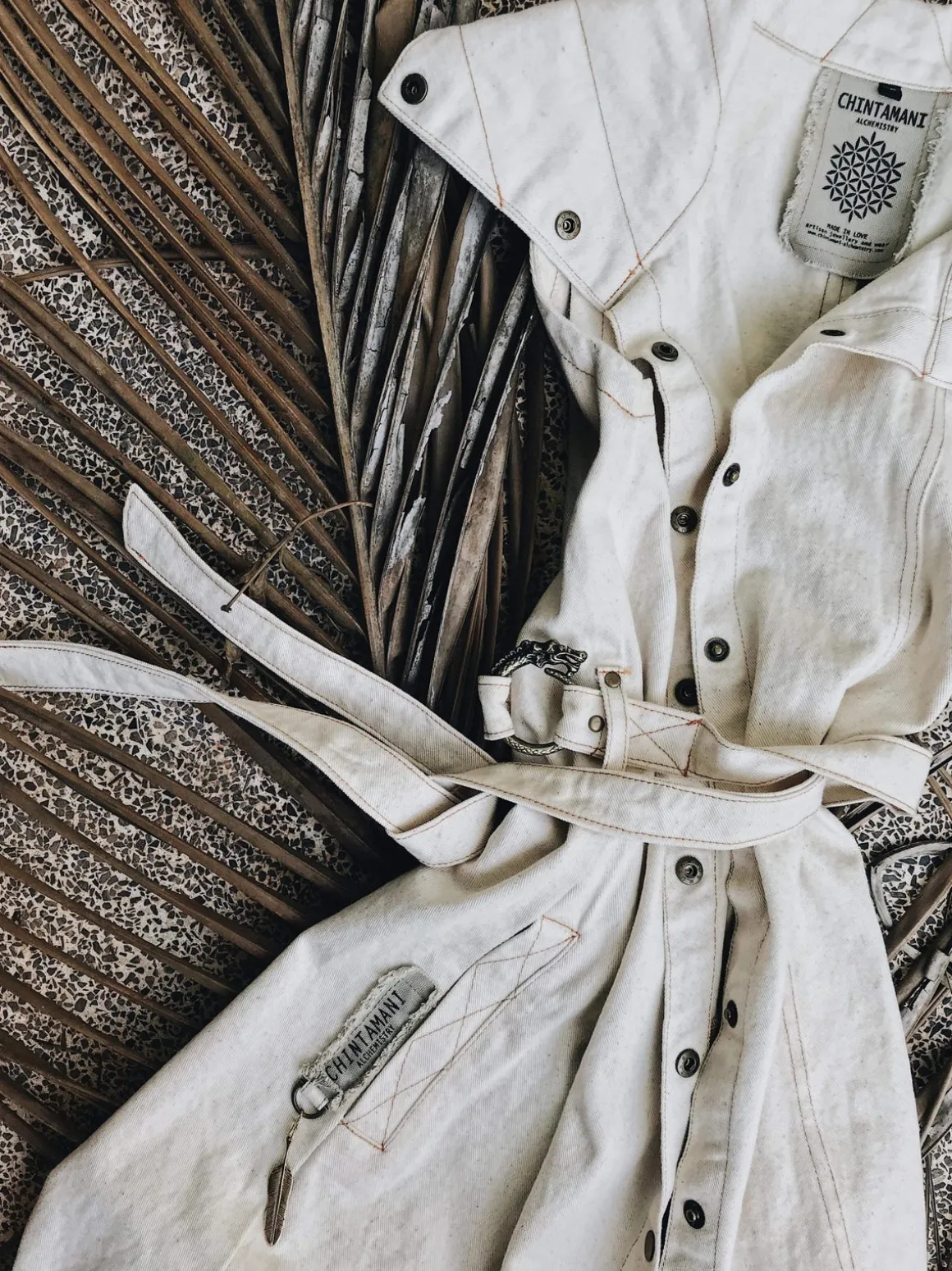 Denim Frock Vest / Off White