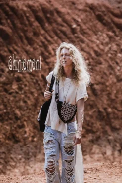 Flower Waist Bag / Black