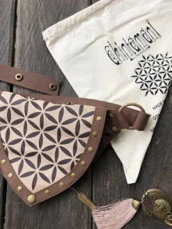 Flower Waist Bag / Brown