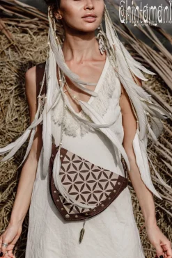 Flower Waist Bag / Brown