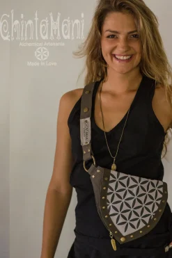 Flower Waist Bag / Grey