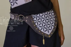 Flower Waist Bag / Grey