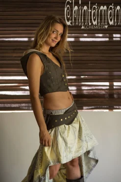 Flower Waist Belt Bag / Grey